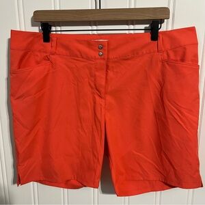 Adidas Climalite Golf Athletic Bermuda Mid Rise Flat Front Shorts Women’s 16
